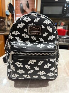 Loungefly X LASR Exclusive Disney Totally Batty Mickey Bat Mini Backpack